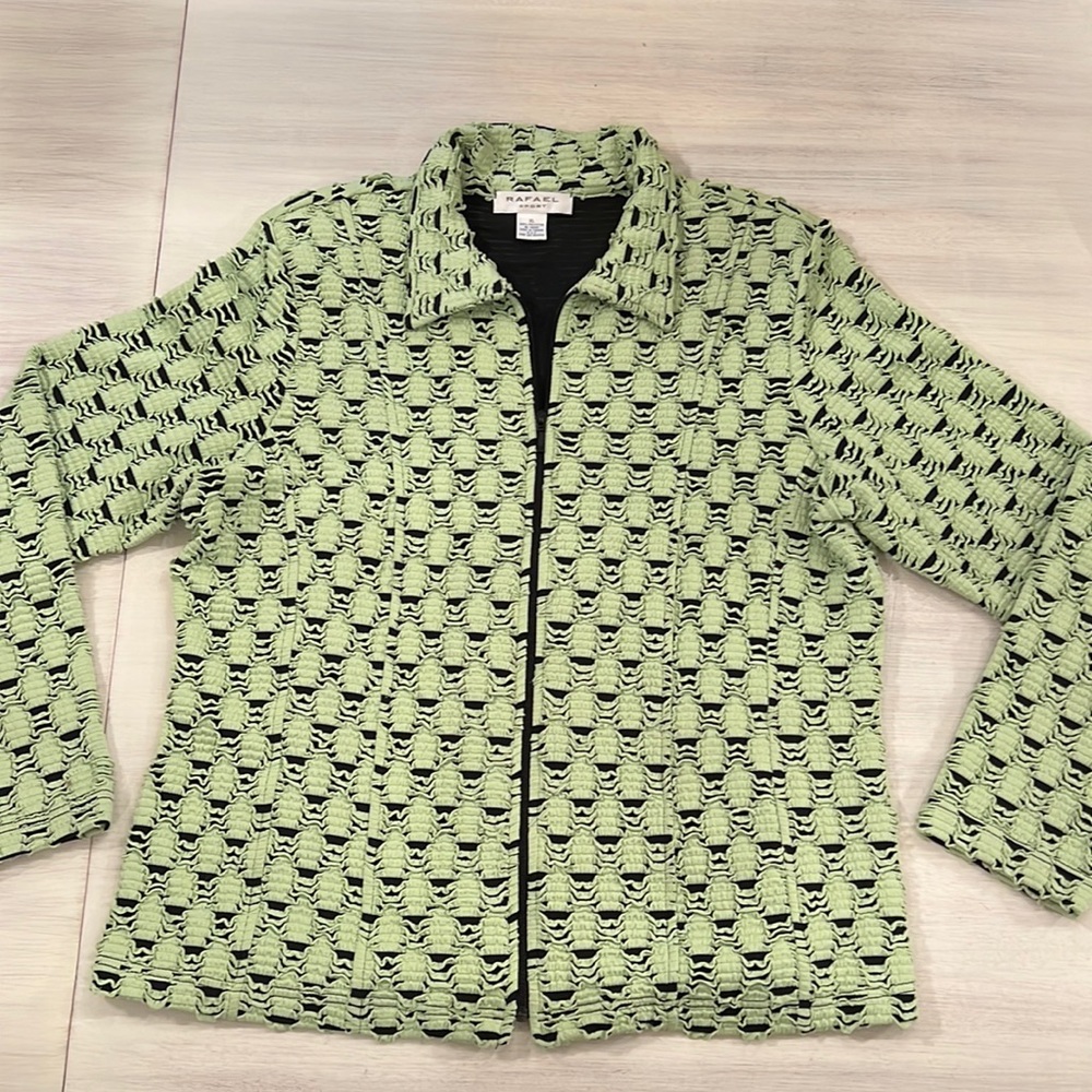 Rafael Sport Women's Light Jacket Zip Up Green XL
